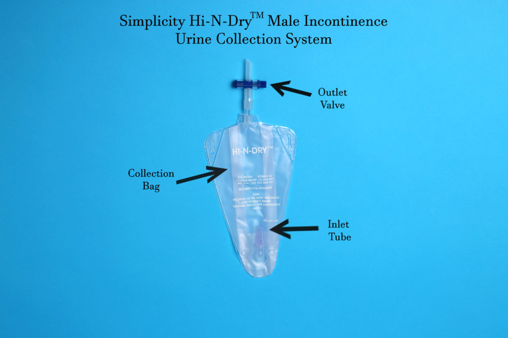 Men Incontinence Underwear Briefs Silica Gel Urine Collector Urine Leg Bag  Home